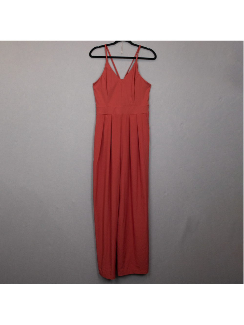 Halara Breezeful Kapok red wide leg jumpsuit-L